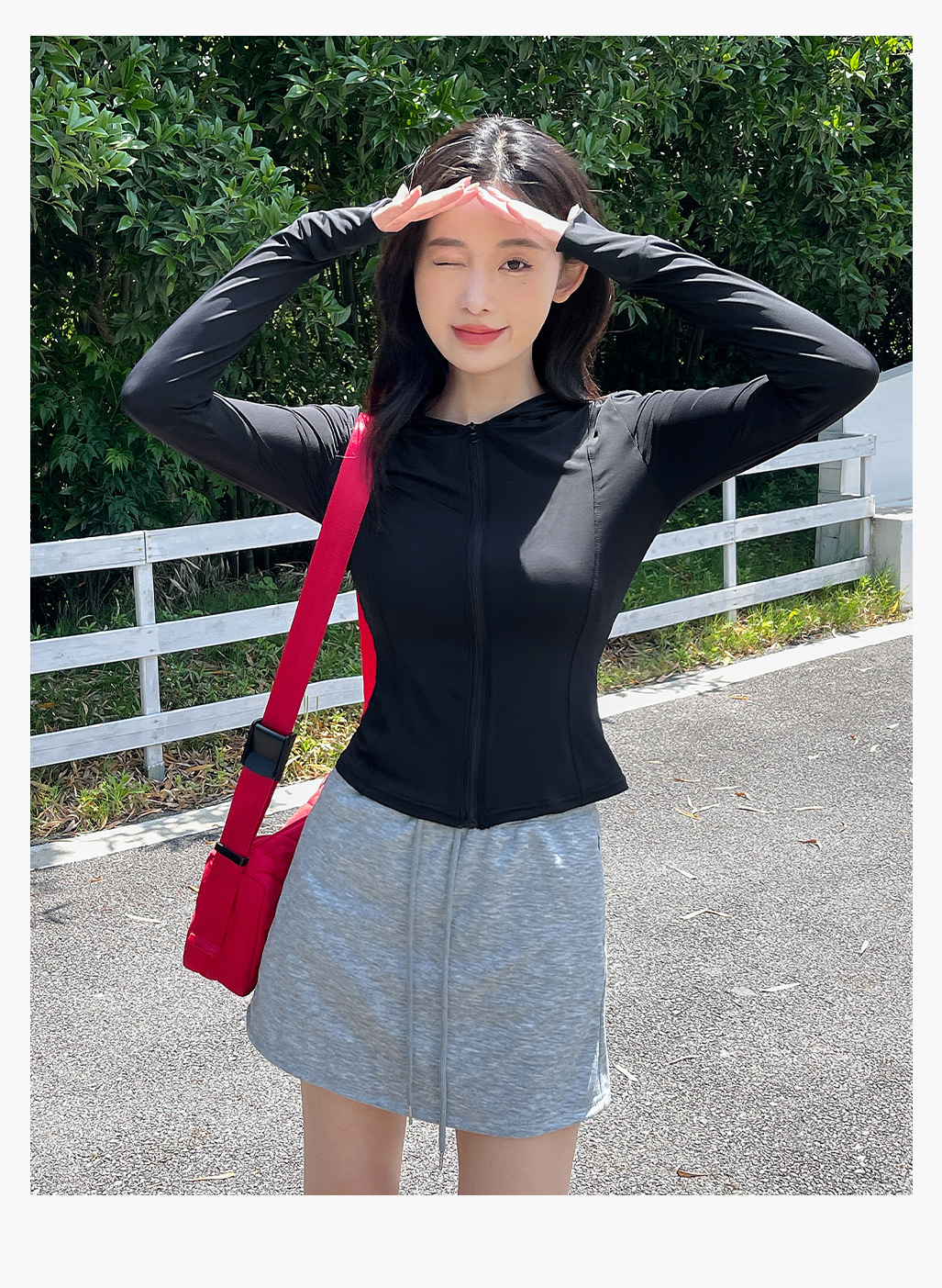 New women's summer 2024 sun protection clothing, slim, breathable, sunshade, ice skin, UV-resistant, ice silk hooded jacket top pic 24