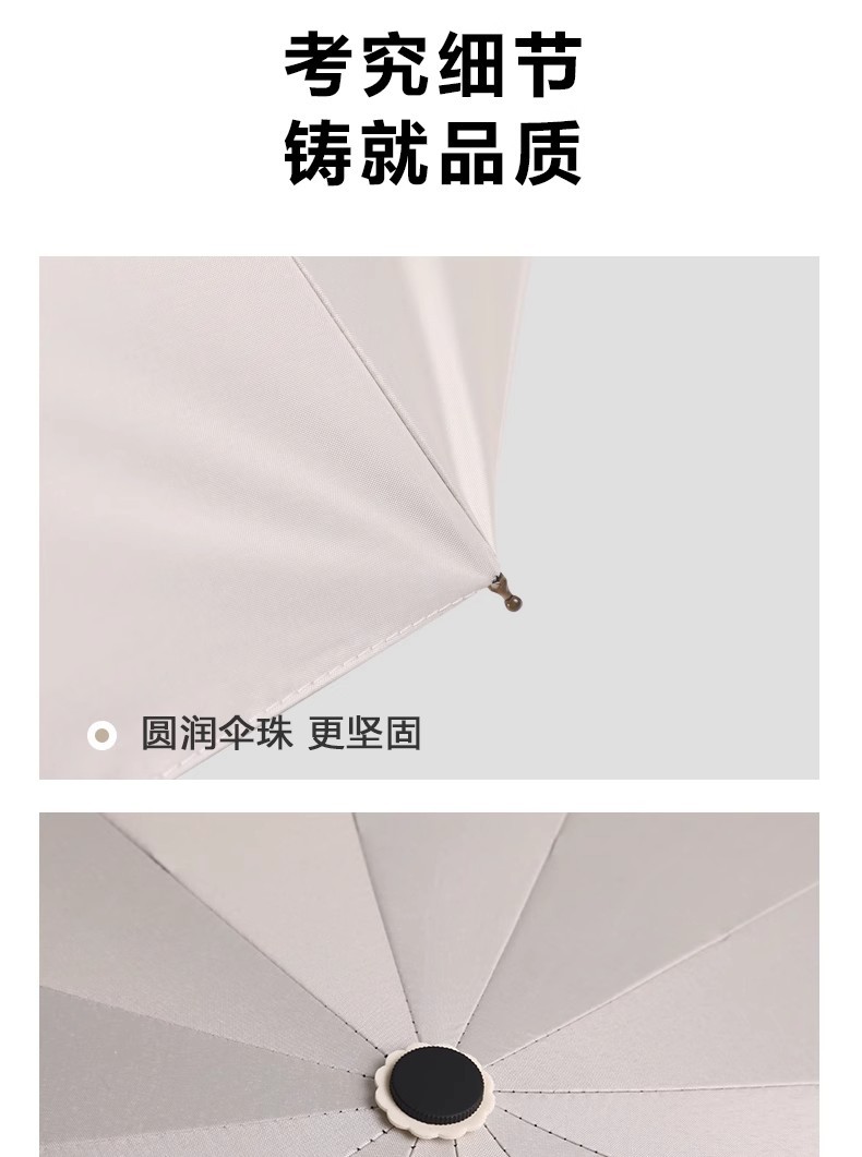 加固大号晴雨伞男女防风防水便携双人折叠伞学生加大批发黑胶款详情8