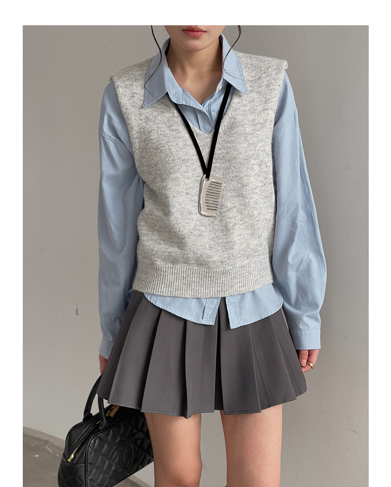 【主推 首尔私校百褶裙】高腰显瘦A字jk短裙女夏新款半身裙N127B详情29