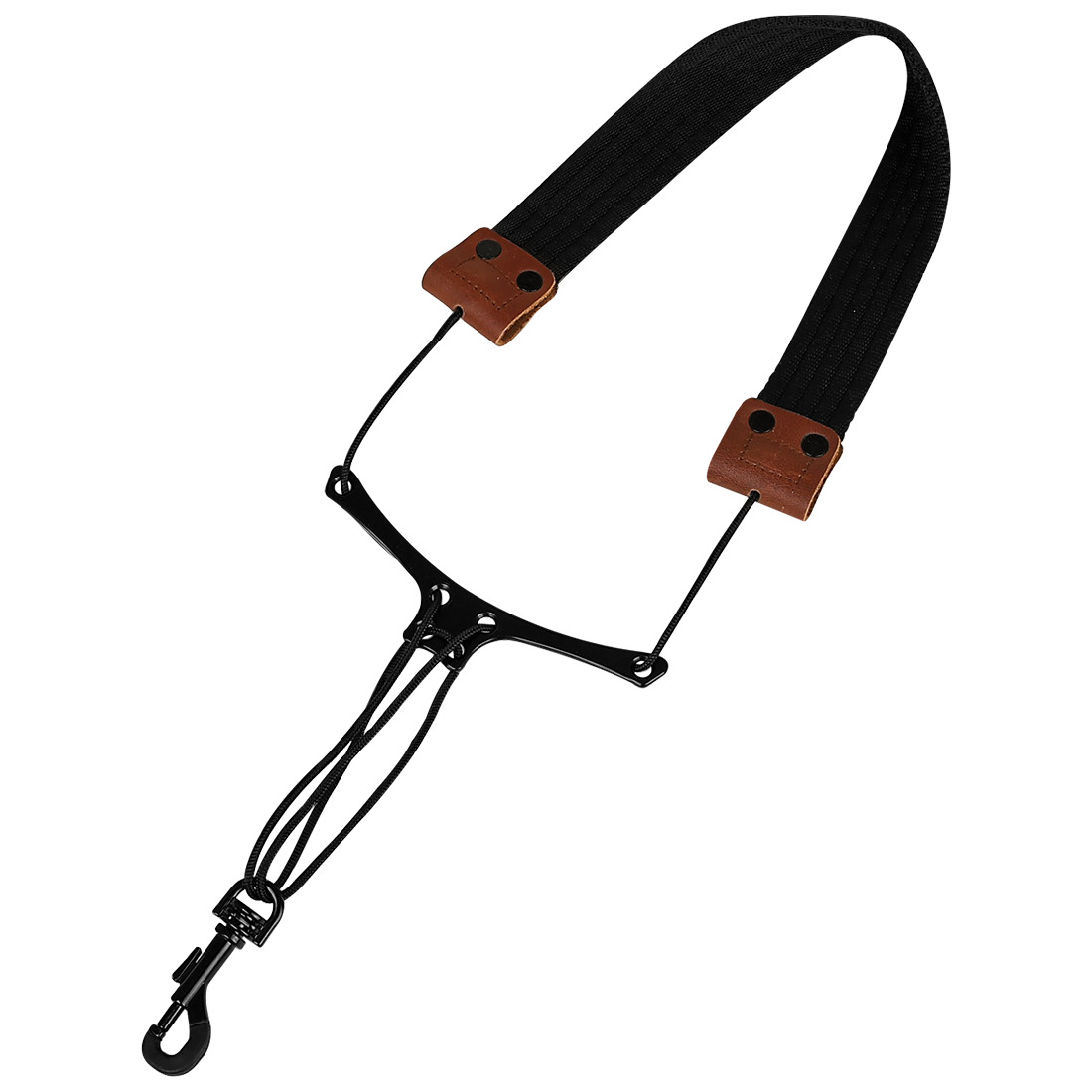 LADE萨克斯背带网格织带皮革背带萨克斯脖带儿童成人管乐挂脖带详情8