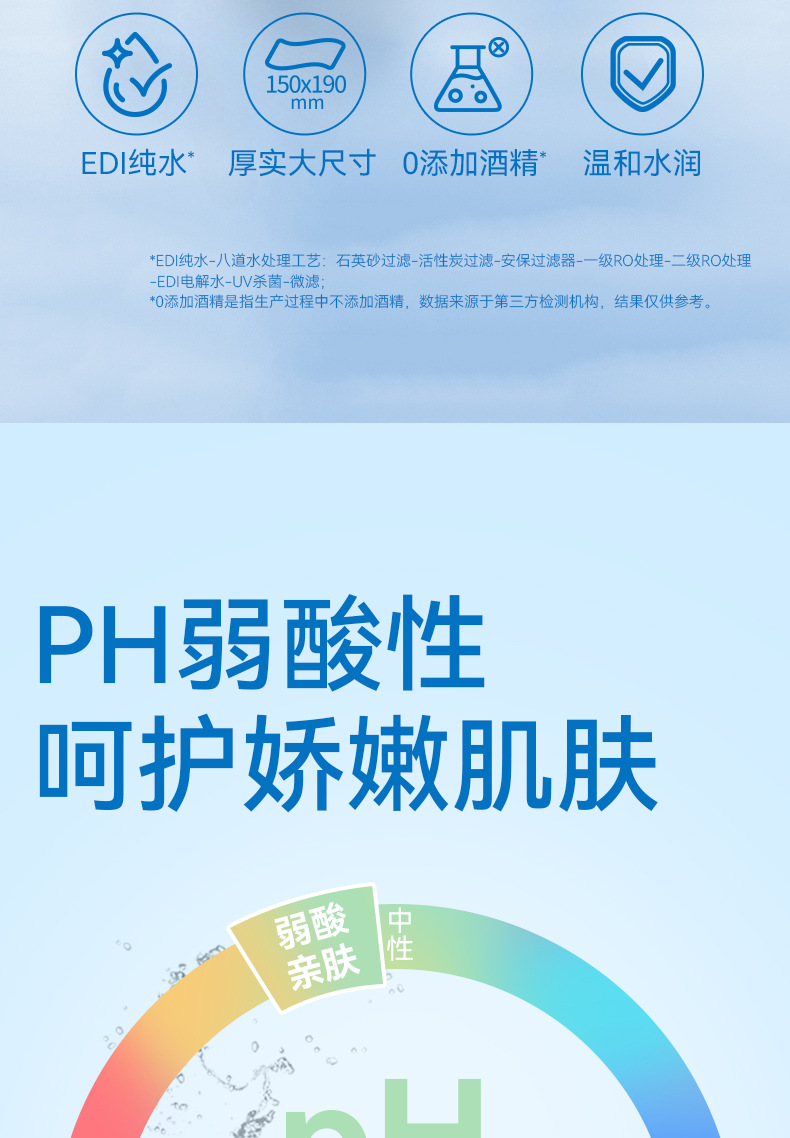 10-piece pure water hand and mouth wet wipes for mothers, infants, toddlers and children, small bags of disposable wet wipes for portable use pic 10