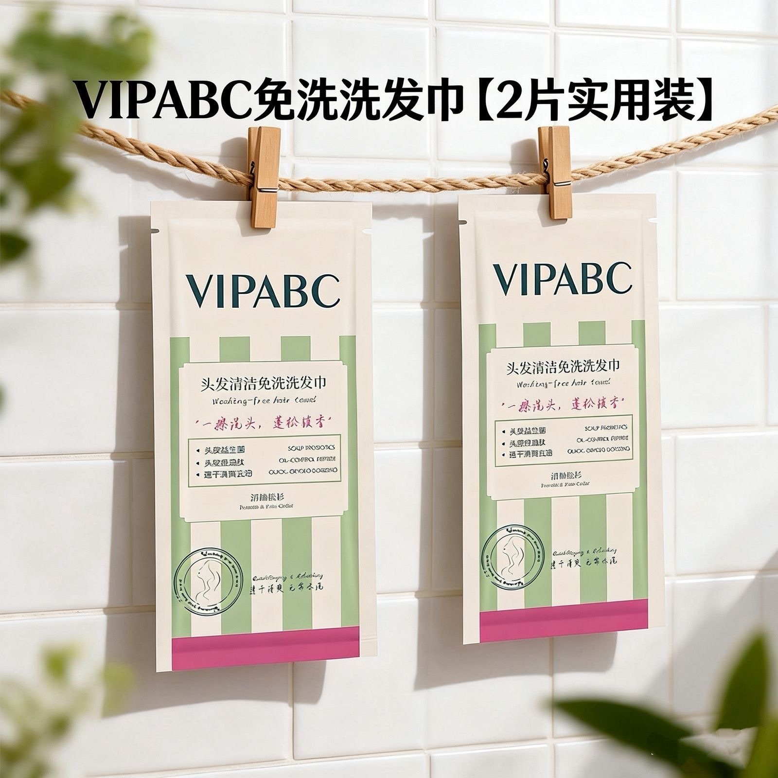 Cross-border VIPABC Hair Wash Towel Moisturizes, controls oil, protects hair, makes hair fluffy and leaves fragrance. Wash headscarf pic 11