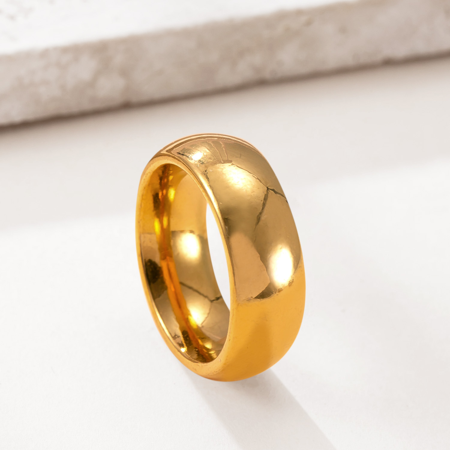 跨境爆款不锈钢戒指3/4/6/8mm内外球光面指环时尚简约钛钢饰品厂详情21