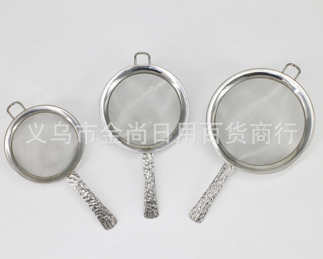 不锈钢树纹柄40目网漏304网豆浆果汁过滤网筛家用厨房滤网筛漏勺详情1