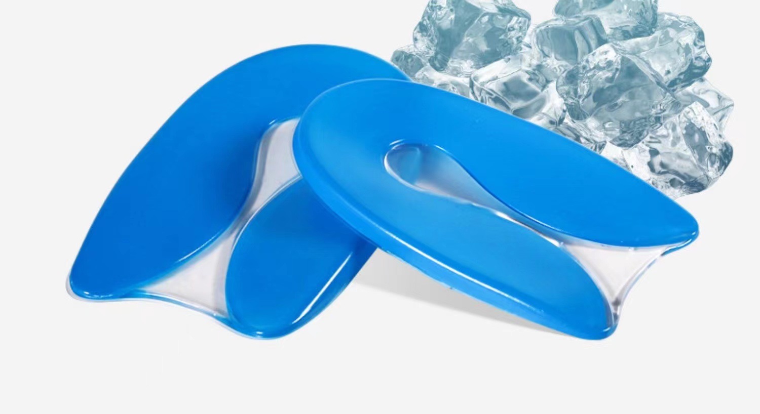Silicone heel half pad for bone spurs, shock absorption and pain relief for men and women during long-term standing exercise, soft and elastic to relieve heel pain and Achilles tendinitis insole pic 10