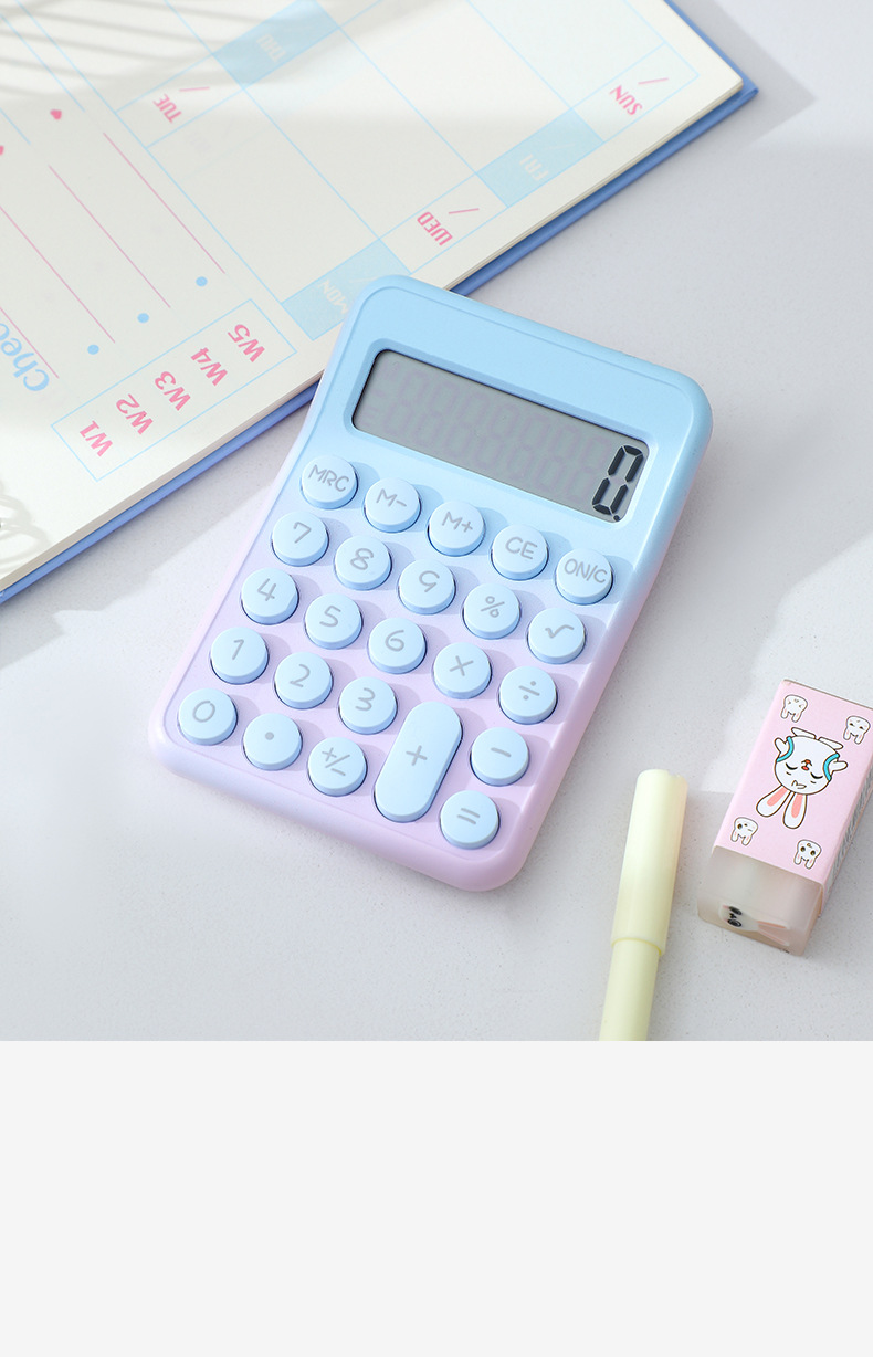 RZ-836PRO多巴胺渐变色计算器小清新便携柔性按键办公室用计算器详情15