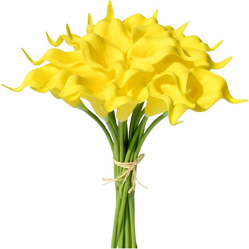 跨境爆款PU马蹄莲迷你马蹄莲高仿真逼真马蹄莲手感马蹄莲仿真花详情21