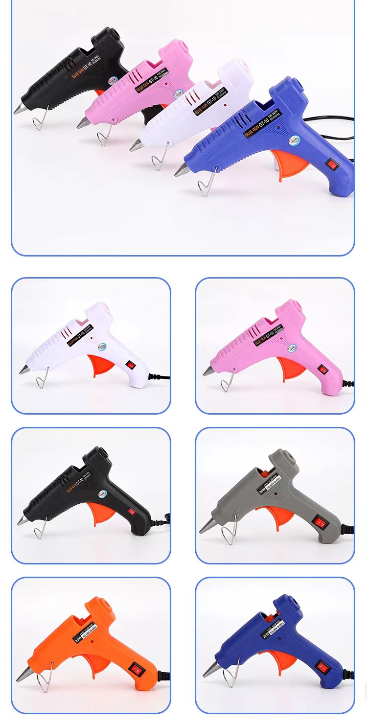 Hot melt glue gun, handmade household hot melt glue gun, glue stick, 20W/7mm hot melt strip, plastic welding gun, hot melt glue gun pic 5