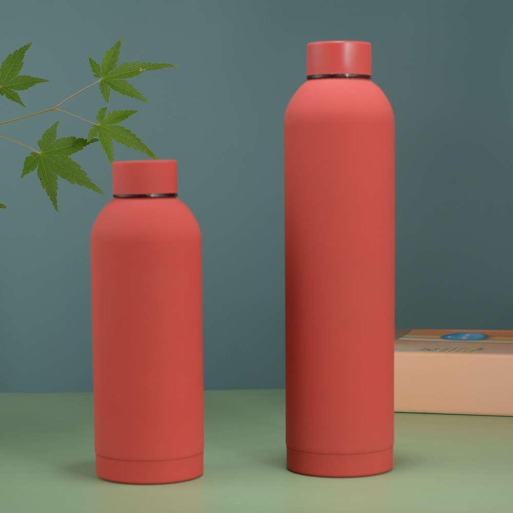 美式橡胶漆小口瓶户外真空户外运动水瓶车载跨境304不锈钢保温杯详情5