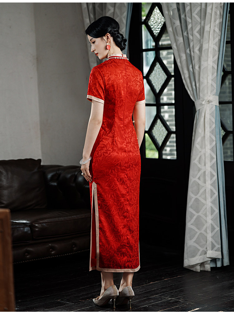 National trend cheongsam for women, Republic of China couple battle robes, Mongolian robes, slimming design sense pic 19