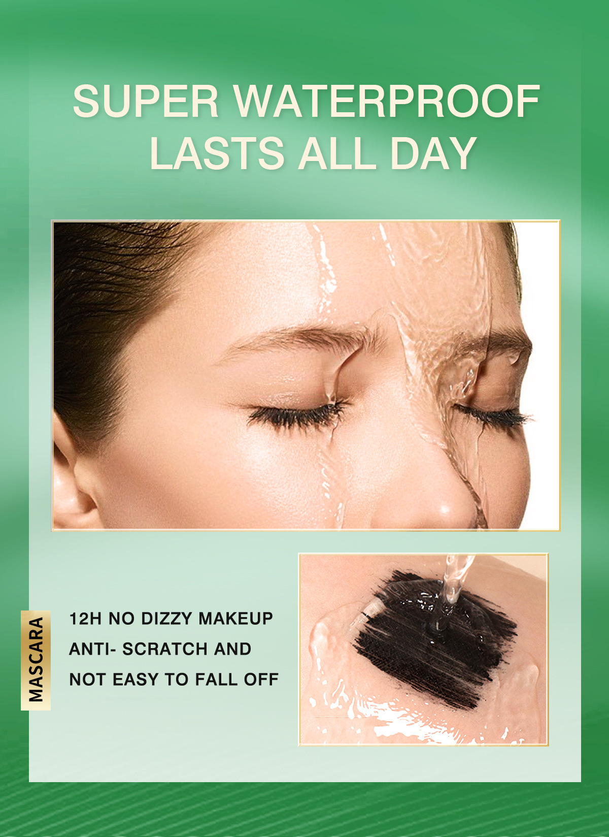 Cross-border exclusive bob Eyelash Mascara is waterproof, sweat-proof, non-staining, thick, curling, quick-drying and shaping for eyelashes as a base pic 10