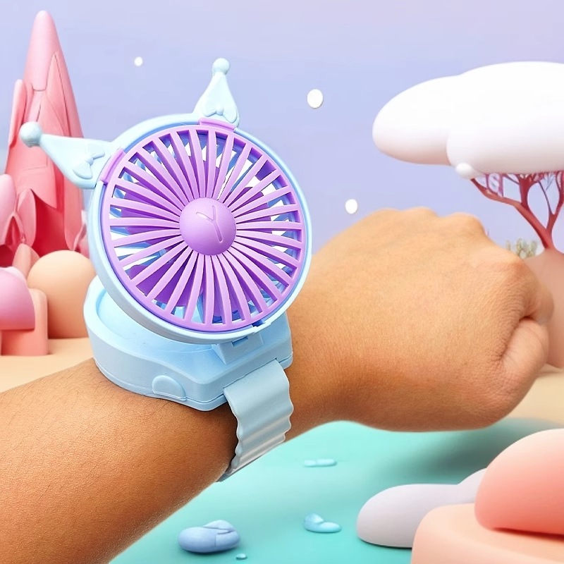 儿童手表风扇便携式小型迷你小风扇户外学生可爱随身手腕风扇礼物详情4