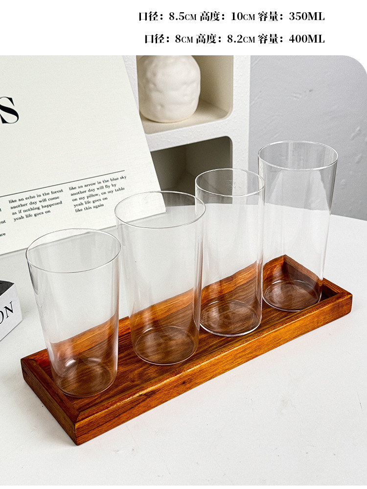 拿铁杯简约茶杯鸡尾酒杯冷饮杯子ins风阔口玻璃咖啡杯轻薄冰美式详情4