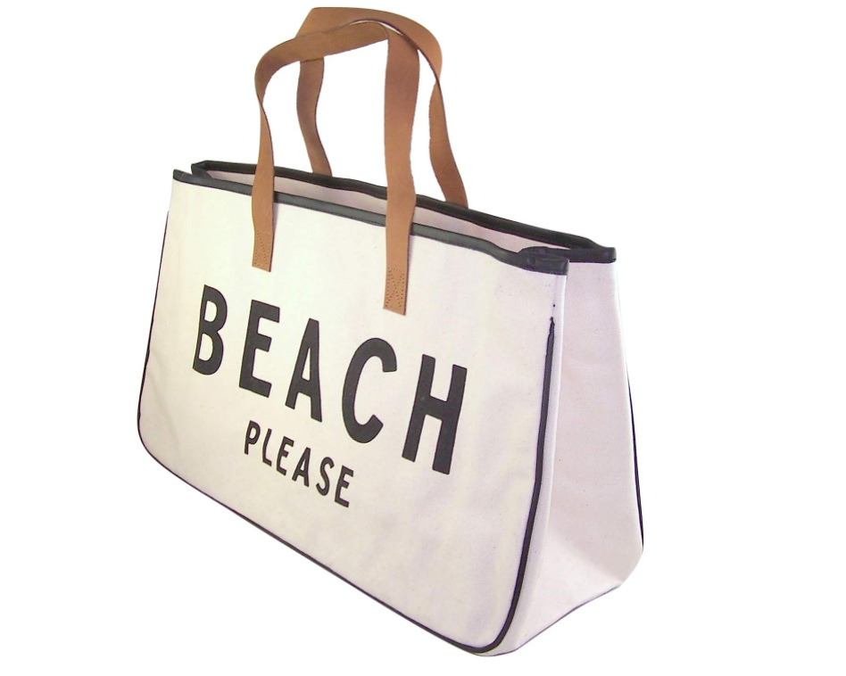 跨境热销亚马逊沙滩包女士手提野餐包户外字母购物袋单肩包工厂直详情1