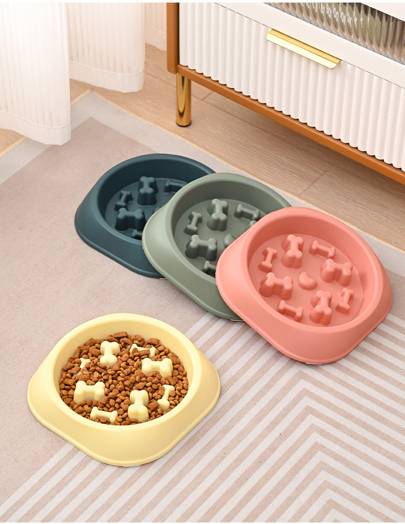 Rongka Pet Cross-border Pet cat and Dog anti-choking and anti-vomiting slow food Bowl, multi-color small and medium-sized dog easy to clean pet slow food bowl pic 13