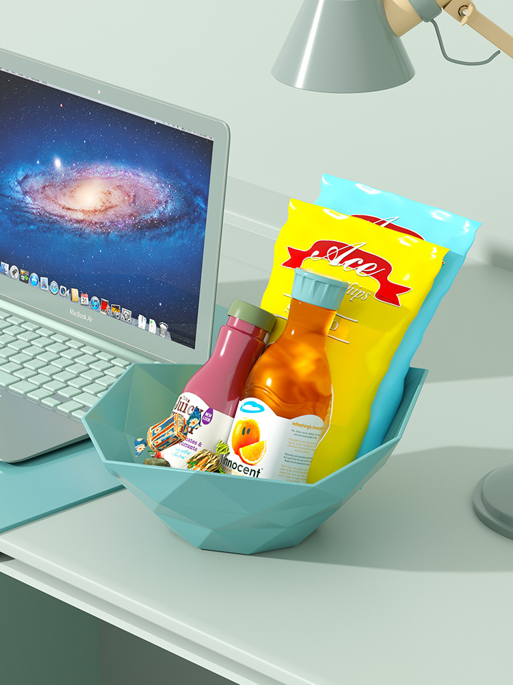 家用水果盘客厅茶几创意果盆塑料网红糖果盘现代干果盘零食盘果篮详情7