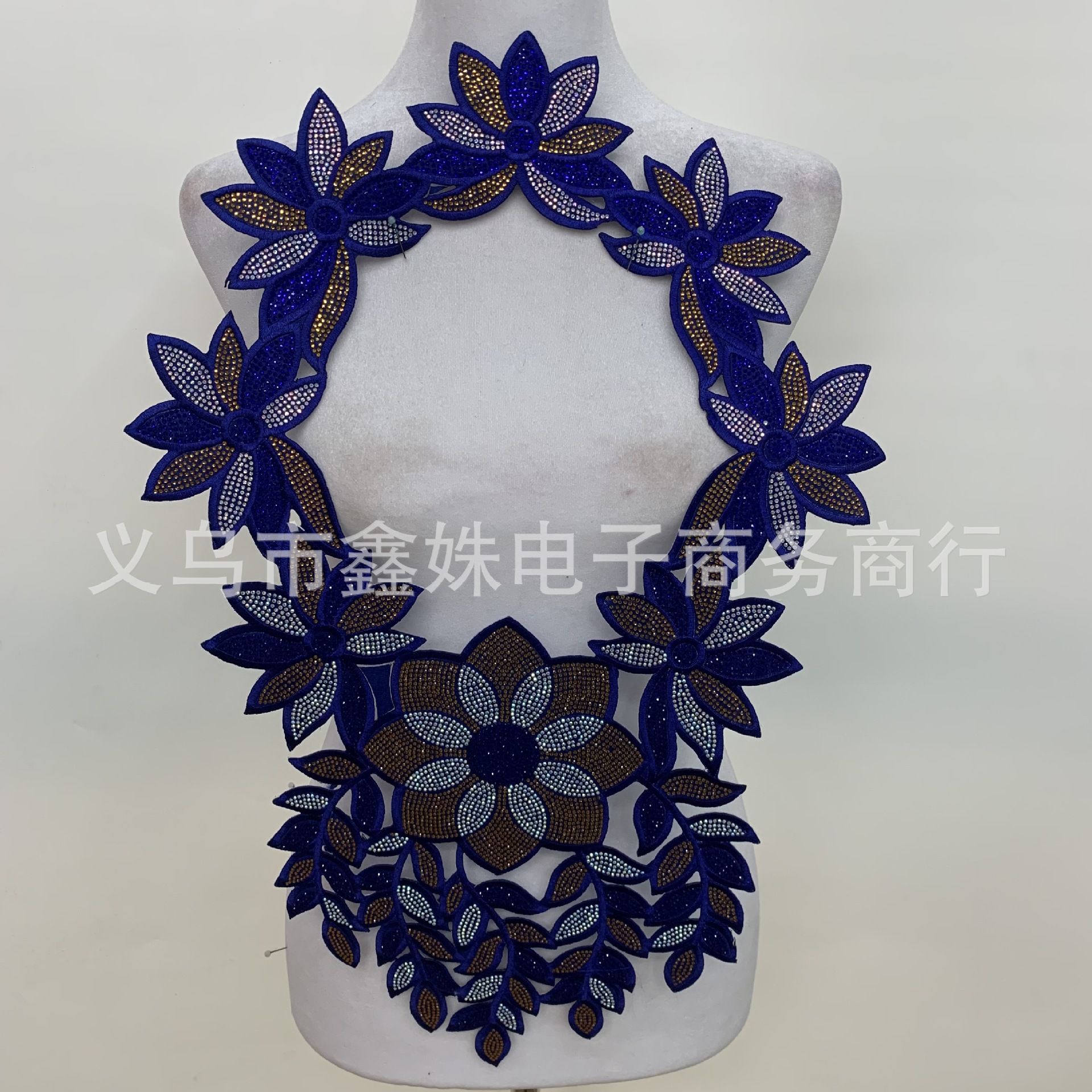Full diamond back adhesive ironing DIY diamond-encrusted colored diamond shiny collar decoration fake collar collar accessories and auxiliary materials pic 26