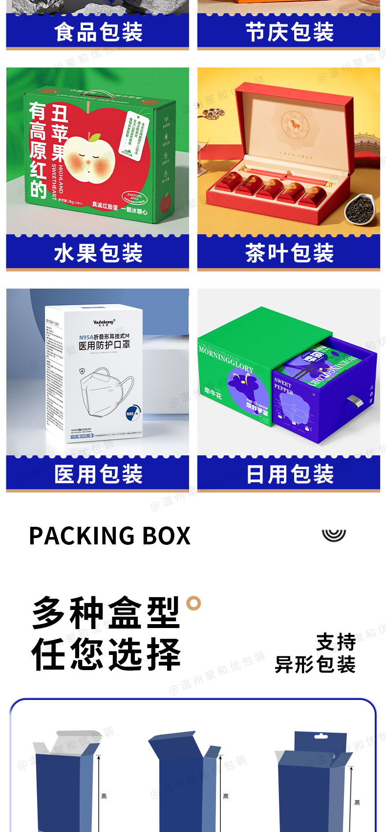 包装盒定制礼品盒彩盒定做纸盒水果高档天地盖圣诞新年伴手礼盒子详情6