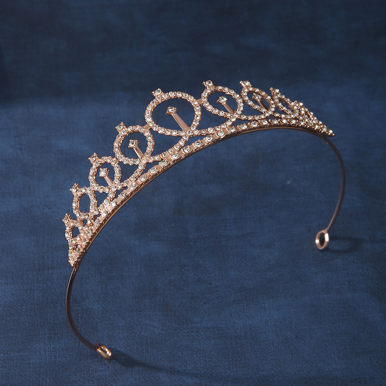 Partido europeo y americano corona cabeza hoop strass corona adornos para el cabello año nuevo Señora Número fiesta de cumpleaños piezas de metal anillo de pelo pic 13