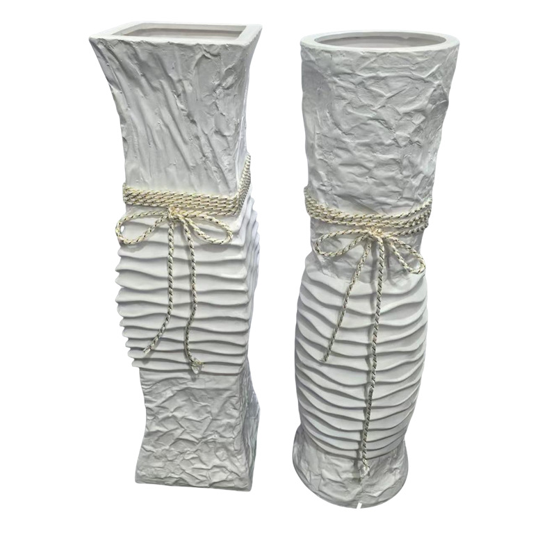 60cm花瓶厂家批发陶瓷花瓶欧式客厅摆饰绢花工艺落地大小花瓶详情31