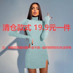 JY24115夏季2024新款气质性感包臀长裙 时尚风简约绑带连衣裙女装详情13