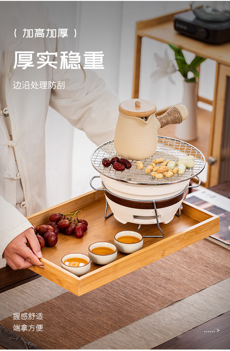 木质托盘长方形家用放茶杯水杯子茶盘水果盘子餐饮酒店竹木手提盘详情10