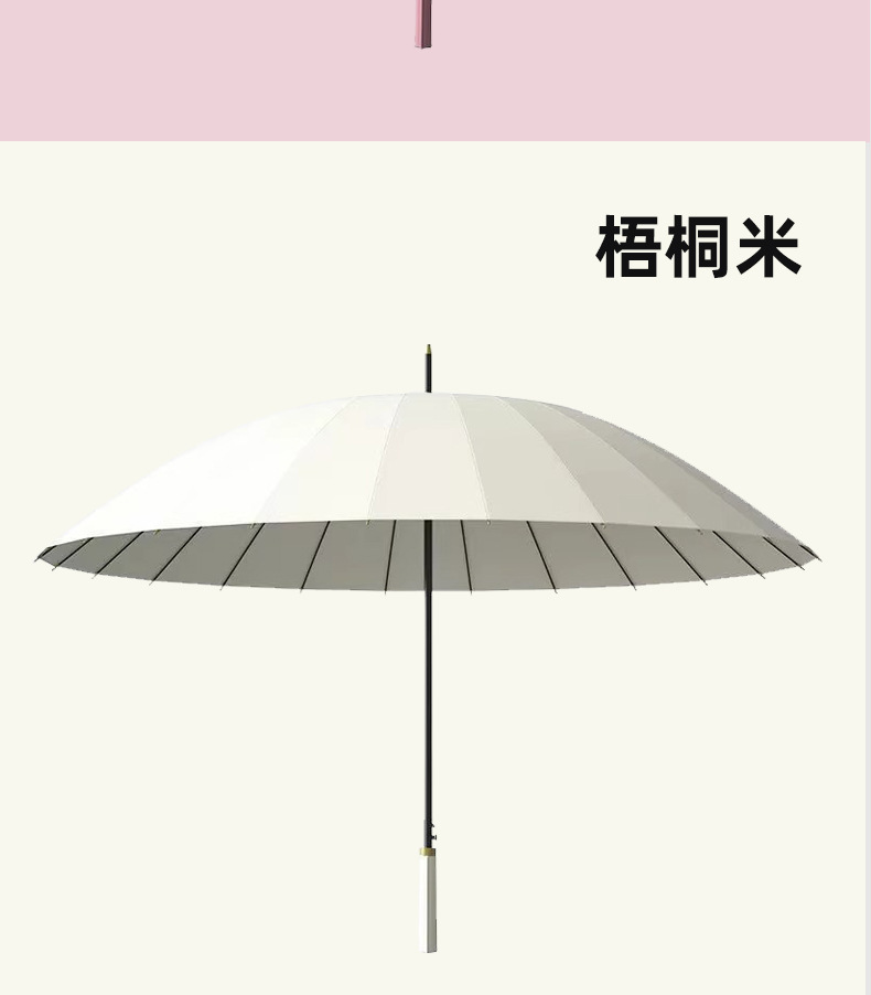 24骨批发加大加厚自动直杆商务伞广告伞长柄印logo抗风暴男大雨伞详情16