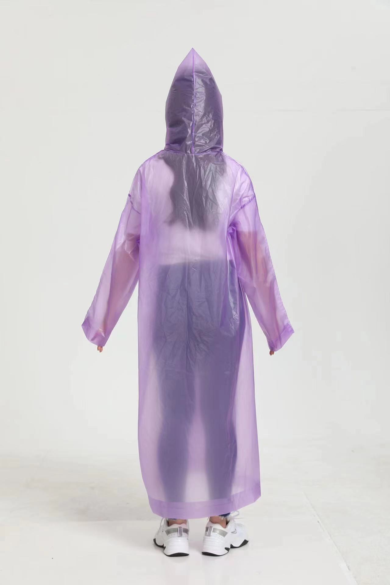 eva matte thickened adult transparent raincoat, non-disposable raincoat, cycling raincoat, suitable for both men and women outdoors pic 5