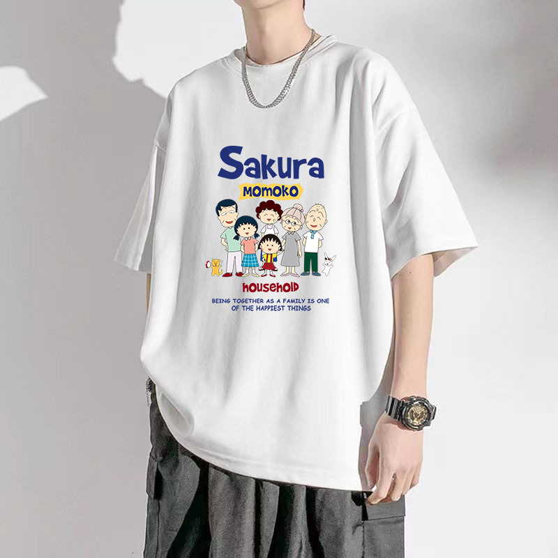 百搭情侣款港风短袖T恤2024男宽松冰丝凉感圆领印花衣服精品男装详情28