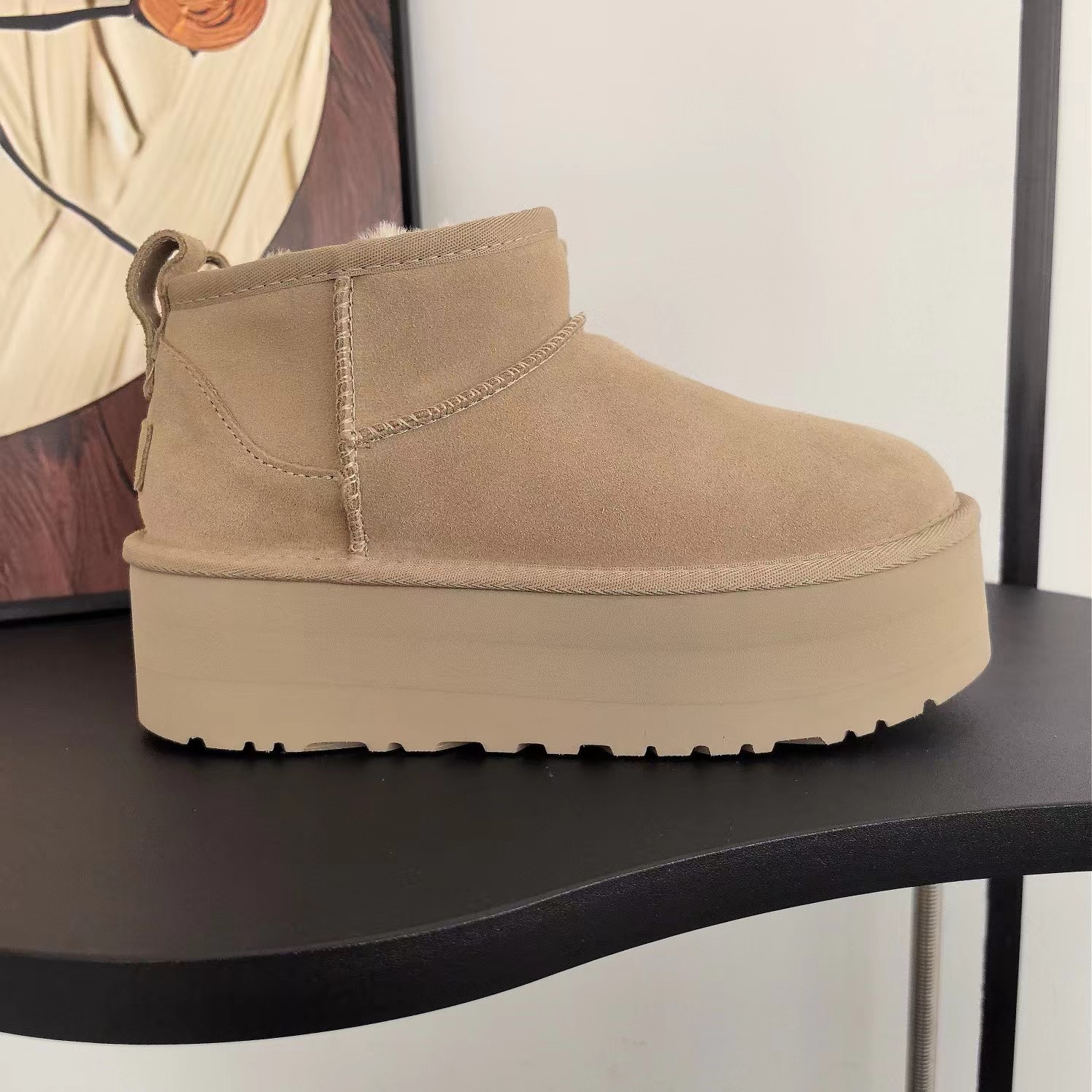 Sangpo Snow Boots for Women, thick-soled 2025 new style, fashionable, versatile, simple short boots, warm, 5 cm cotton shoes, Mera pic 22