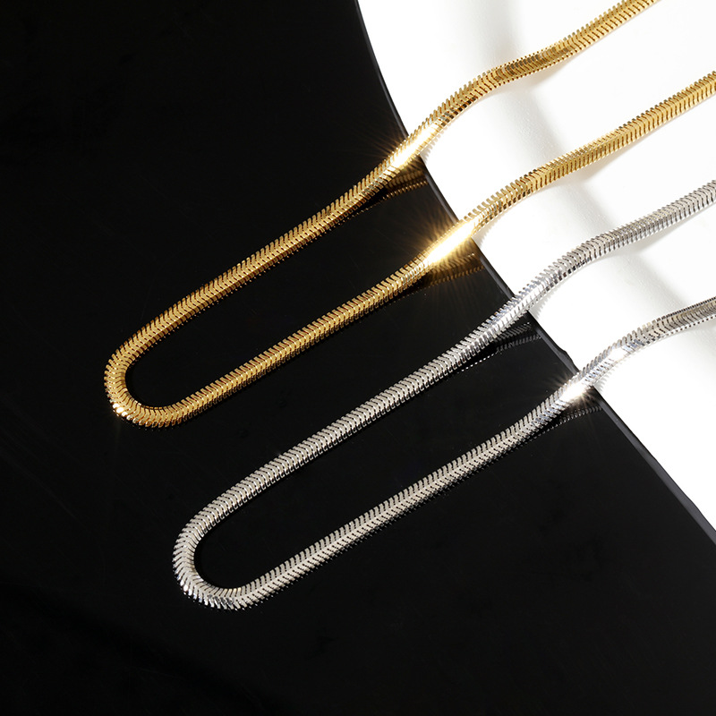 项链925纯银意大利蛇骨链锁骨链女高级感小众气质ins饰品配饰青岛详情11