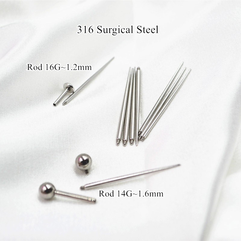 穿孔辅助引导针纹身螺纹杆肚脐钉接引针唇钉换钉引导针批发现详情10