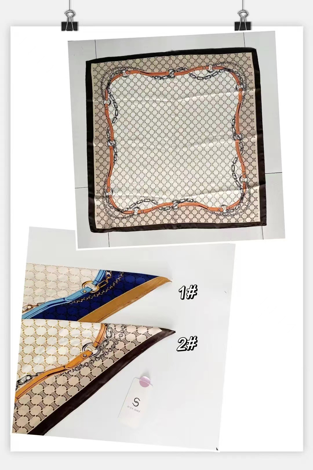 70*70新款条纹丝巾女小方巾韩版百搭职业小领巾夏季薄款装饰围巾详情27