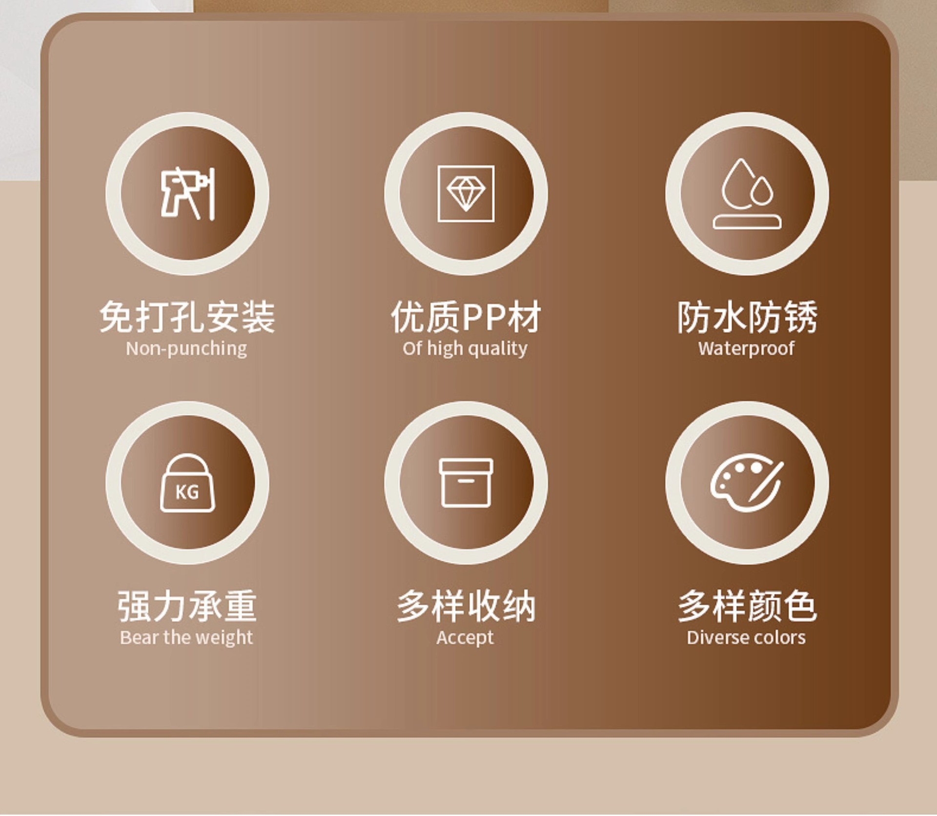 免打孔卫生间厕纸盒防水置物架家用壁挂式卷纸筒抽纸盒厕所纸巾盒详情2