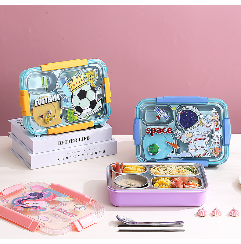 Dopamine-colored insulated lunch box for girls, 304 stainless steel lunch box for office workers, high appearance level, heat and cold resistant lunch box pic 12