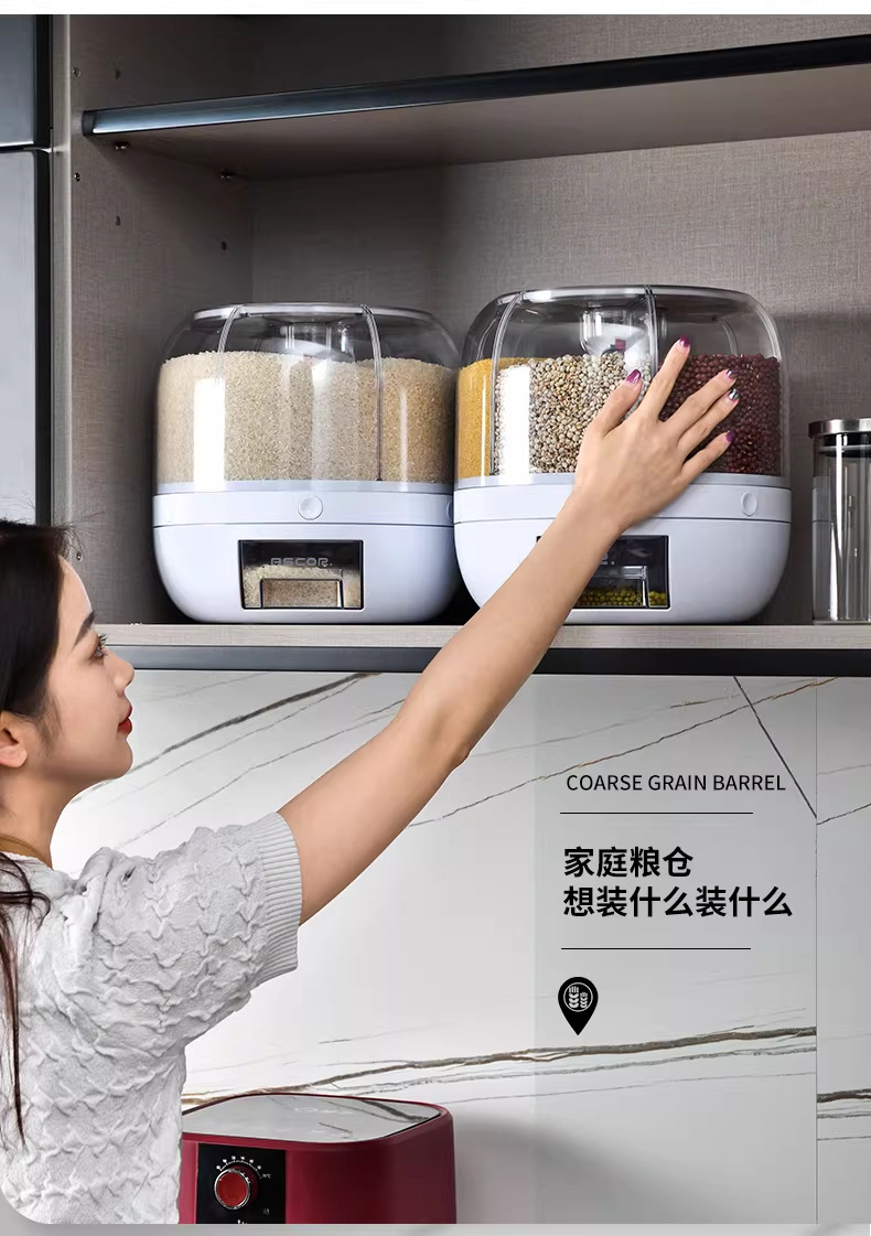 Household sealed cans for grains and cereals, insect-proof and moisture-proof rice jars, food-grade storage containers, and storage boxes pic 16
