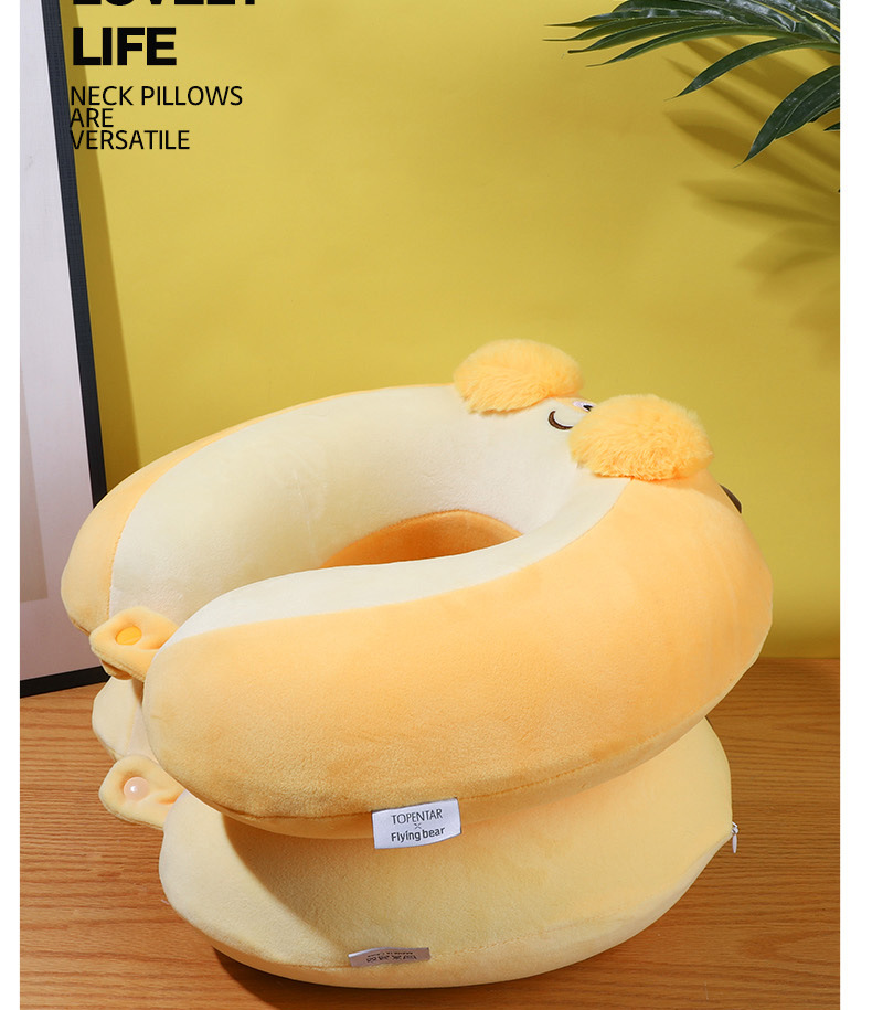 Mango Series U-shaped pillow Cartoon fruit care neck pillow, light-blocking eye mask bag, memory foam travel pillow wholesale pic 19