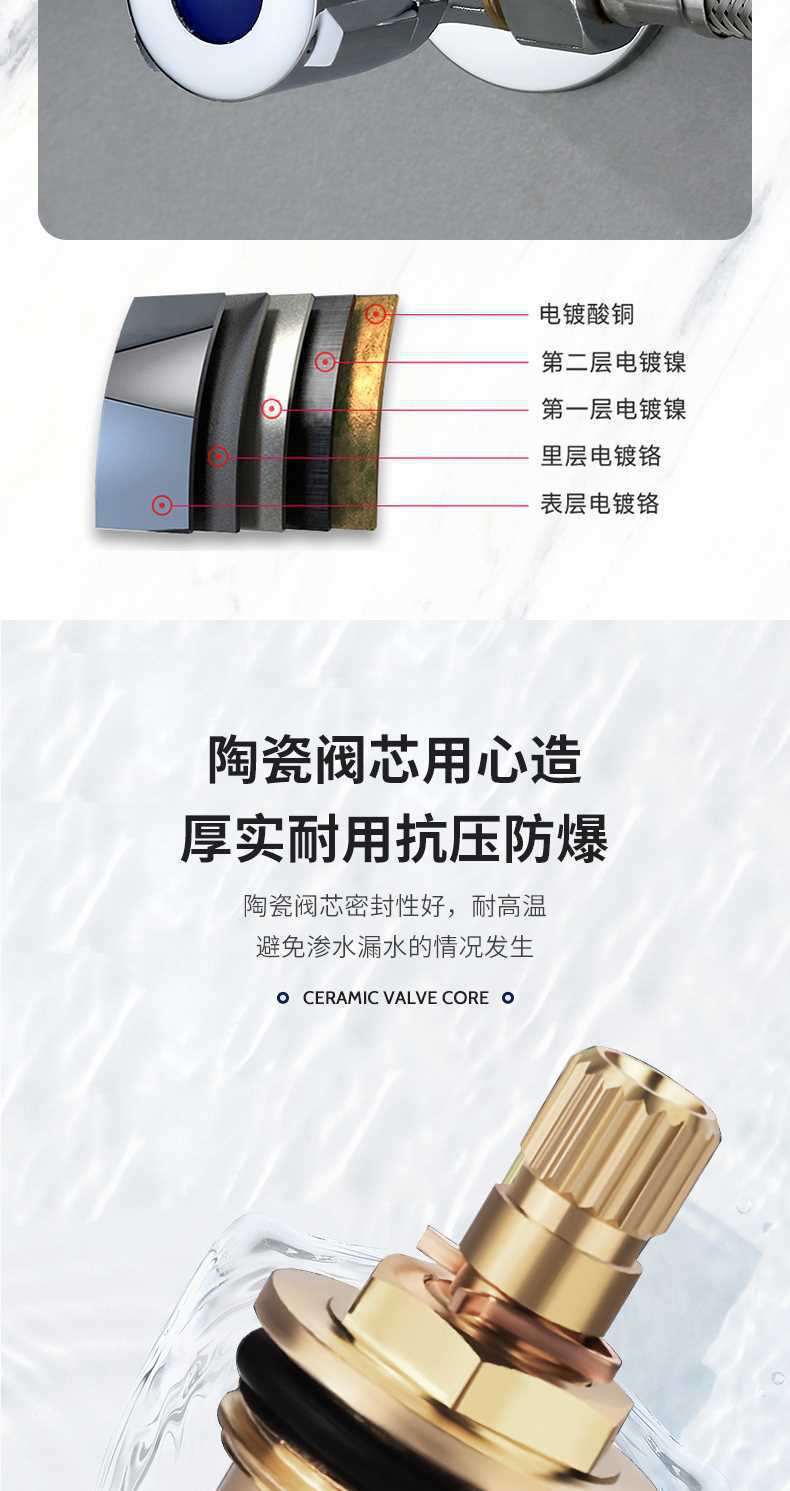 批发全铜加厚三通角阀双开关 一进二出双出水角阀多功能三角阀4分详情9