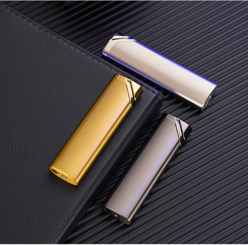 New XF4201 long portable direct-flush inflatable lighter factory direct sales, high-quality windproof lighter wholesale pic 14