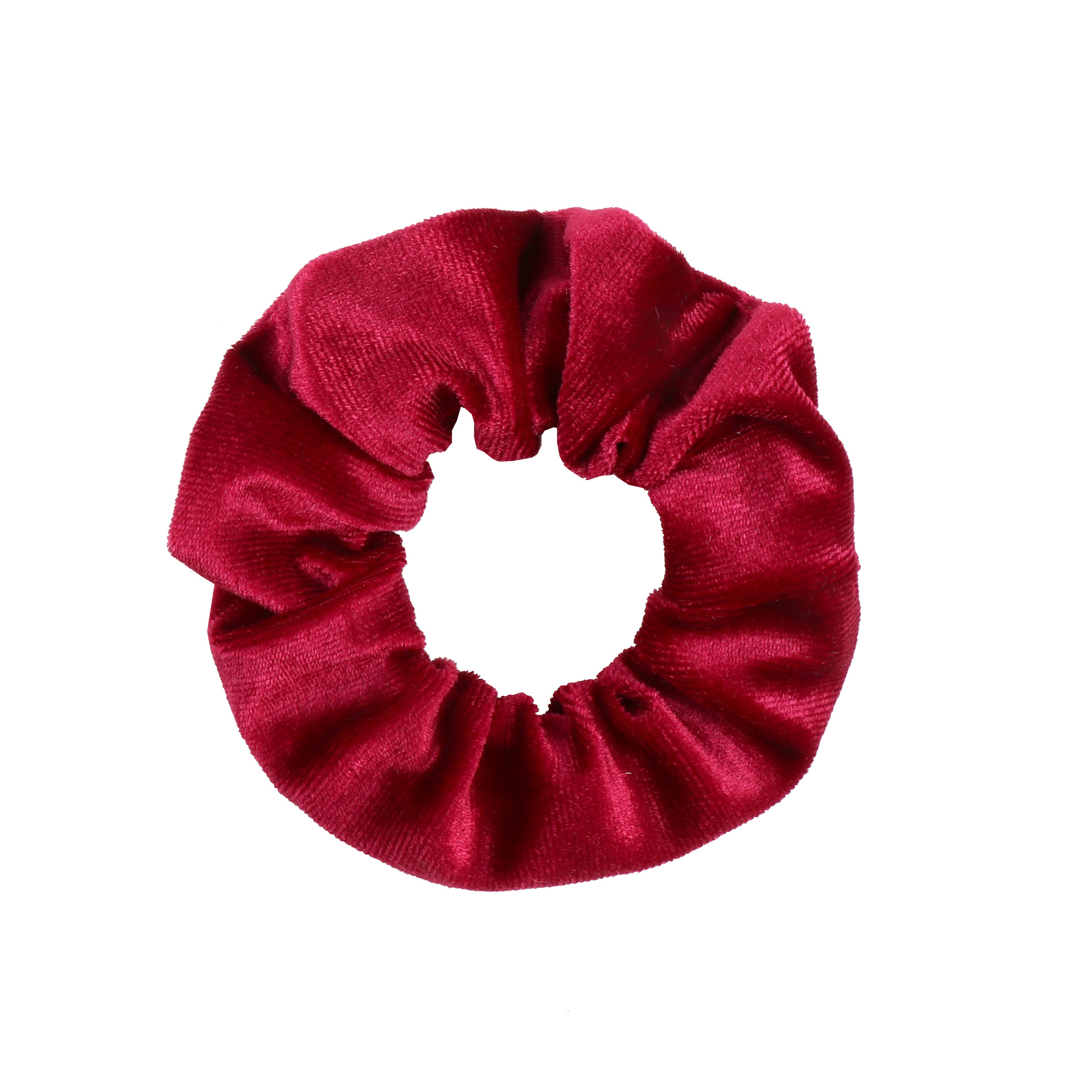 Cross-border Korean velvet 12-color invisible zipper large intestine hair band, European and American velvet simple and retro solid color hair tie accessory pic 10