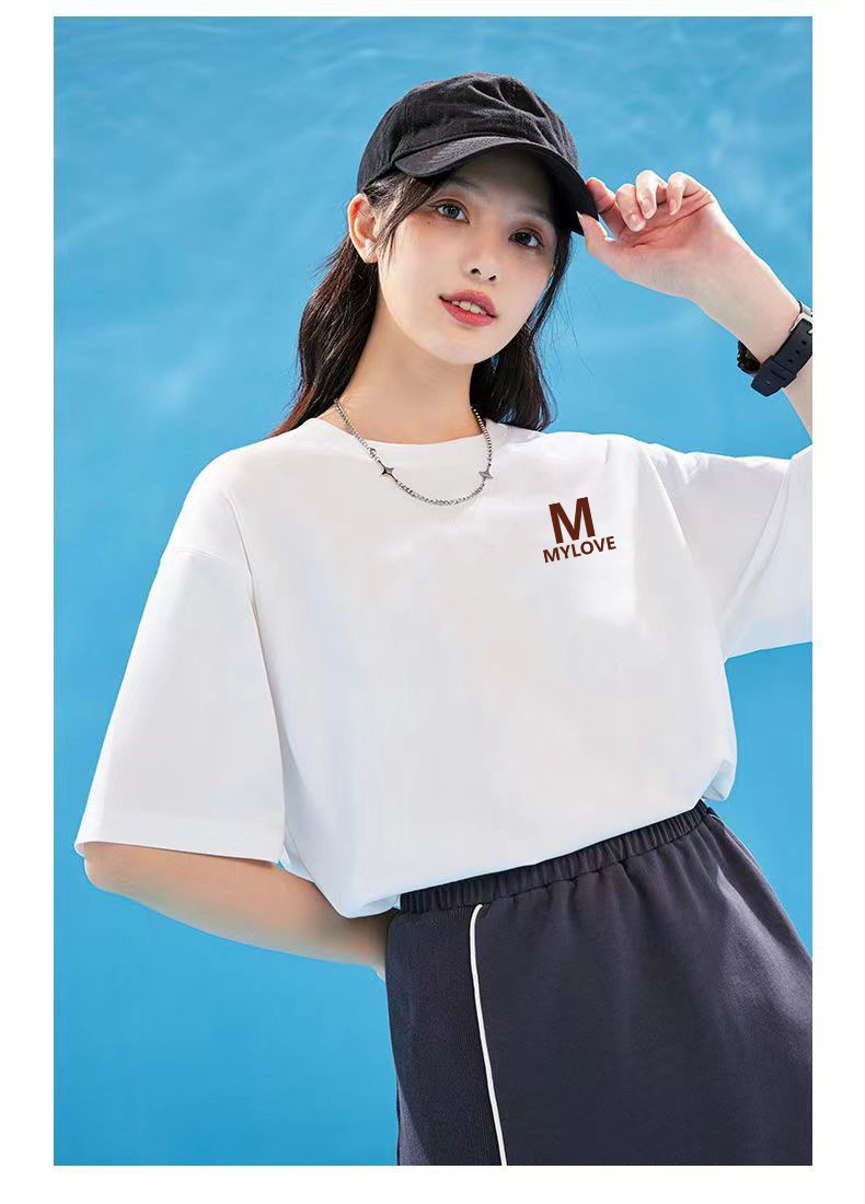 冰丝凉感短袖男宽松学生黑白半袖体恤夏季潮流圆领T恤百搭打底衫详情19