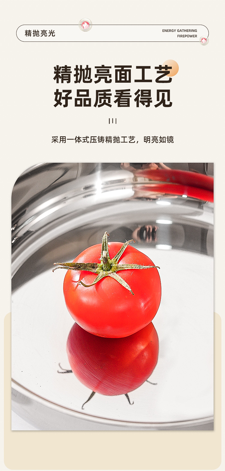 潮州互发跨境炊具不锈钢锅具套装6件套带硅胶手把全套组合详情5