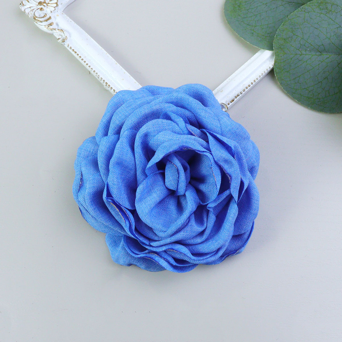 麻布花caro同款玫瑰花立体山茶花服装辅料DIY头花手机壳配饰百搭详情17