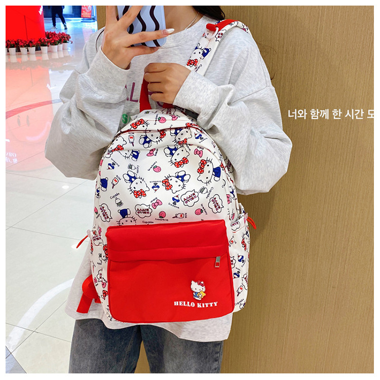 New cute cartoon Sanrio Pacha Dog backpack, a lightweight schoolbag for junior and senior high school students with cartoon comics pic 9