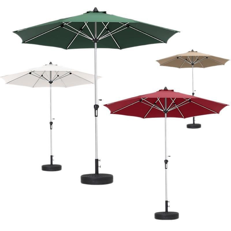 Outdoor large sunshade umbrellas, iron middle-pole umbrellas, hand-cranked straight-pole umbrellas, beach sun umbrellas, courtyard umbrellas, camping pic 8