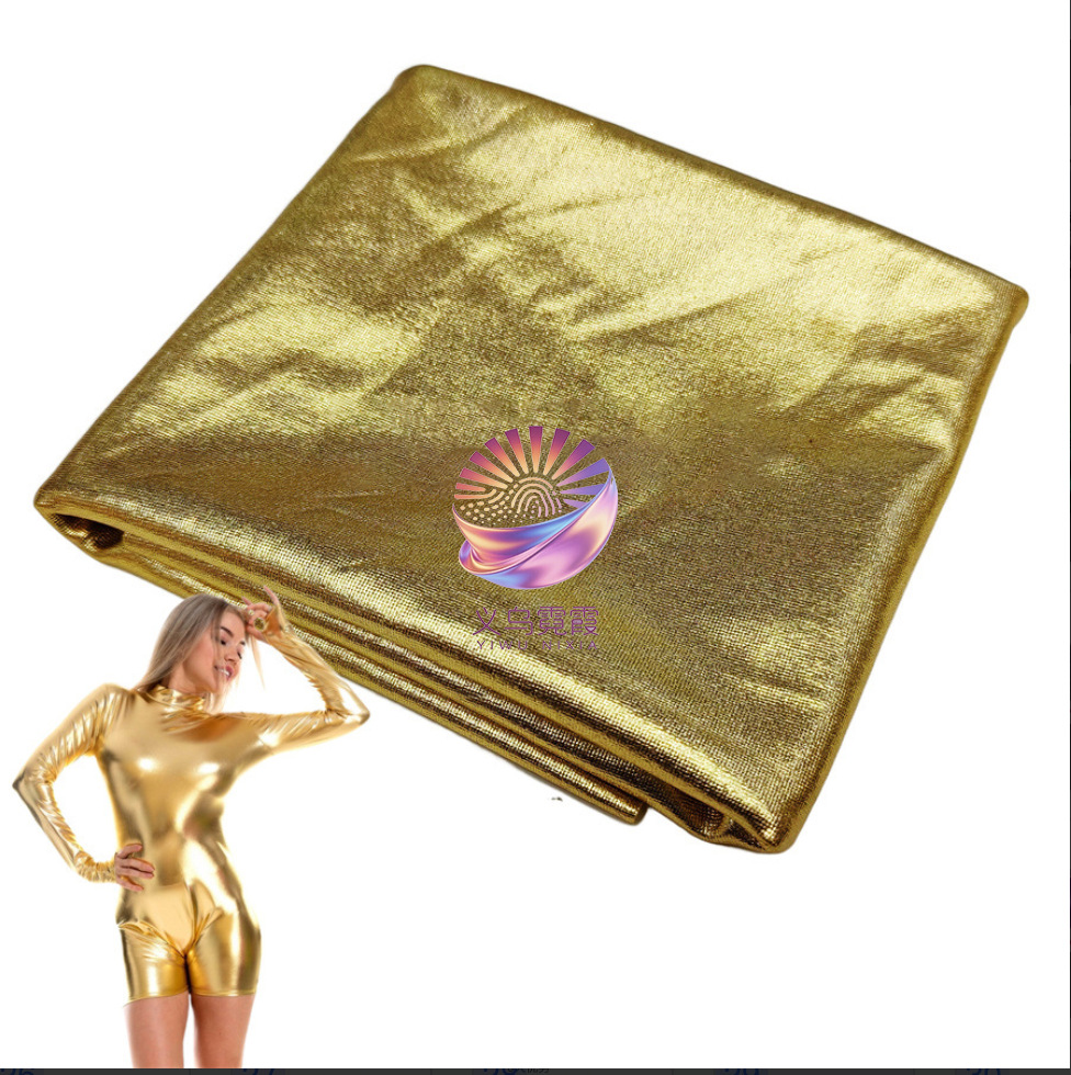 氨纶高弹四面弹力烫金牛奶丝面料柔软服装布料适用泳衣舞台演出旗袍女装婚纱礼服详情8