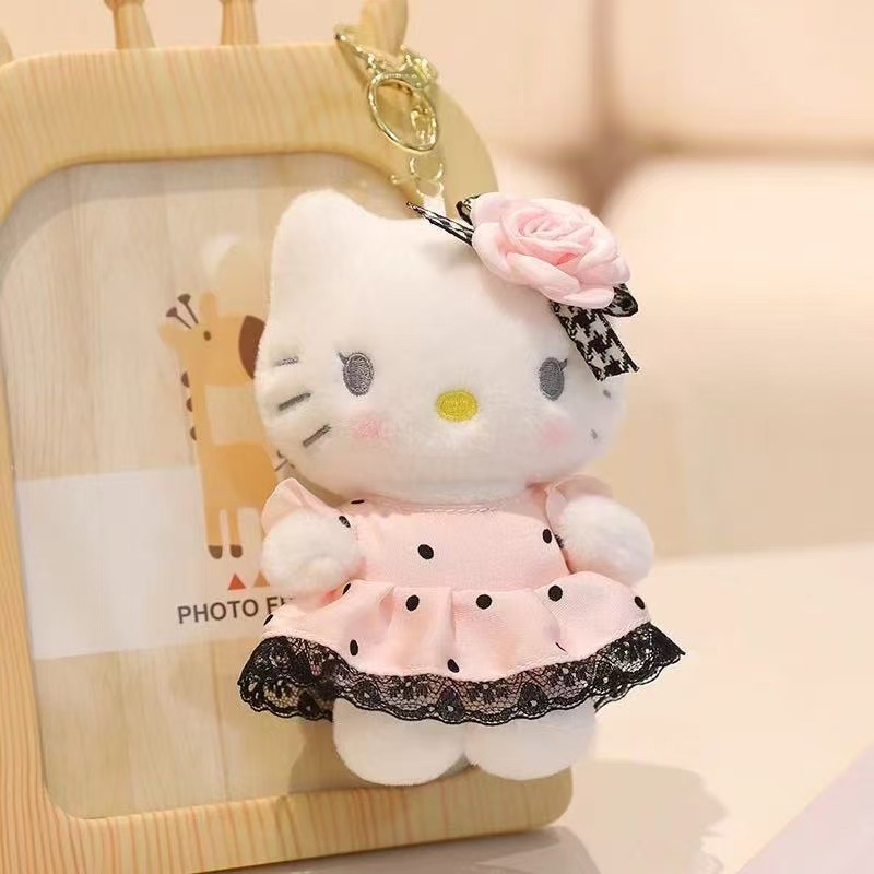 正版hellokitty毛绒玩偶钥匙扣挂饰经典凯蒂猫包包挂件送女友礼物详情14
