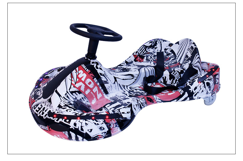 Crazy Car Amusement Park Electric Square Car rental, children's electric three-wheel drift car, USB go-kart wholesale pic 9