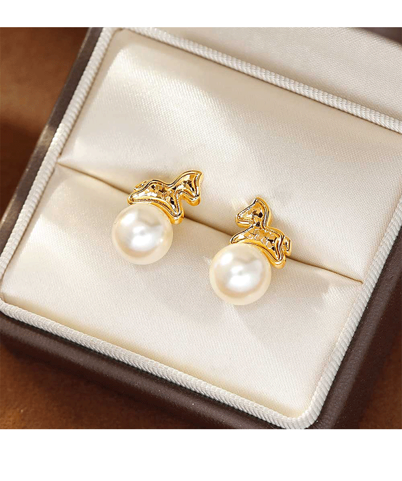 Hyacinth ligero lujo alto sentido perla aretes mujer en vivo burst square round face aretes único hermoso de inmediato rico auriculares 6 pares paquete correo pic 4