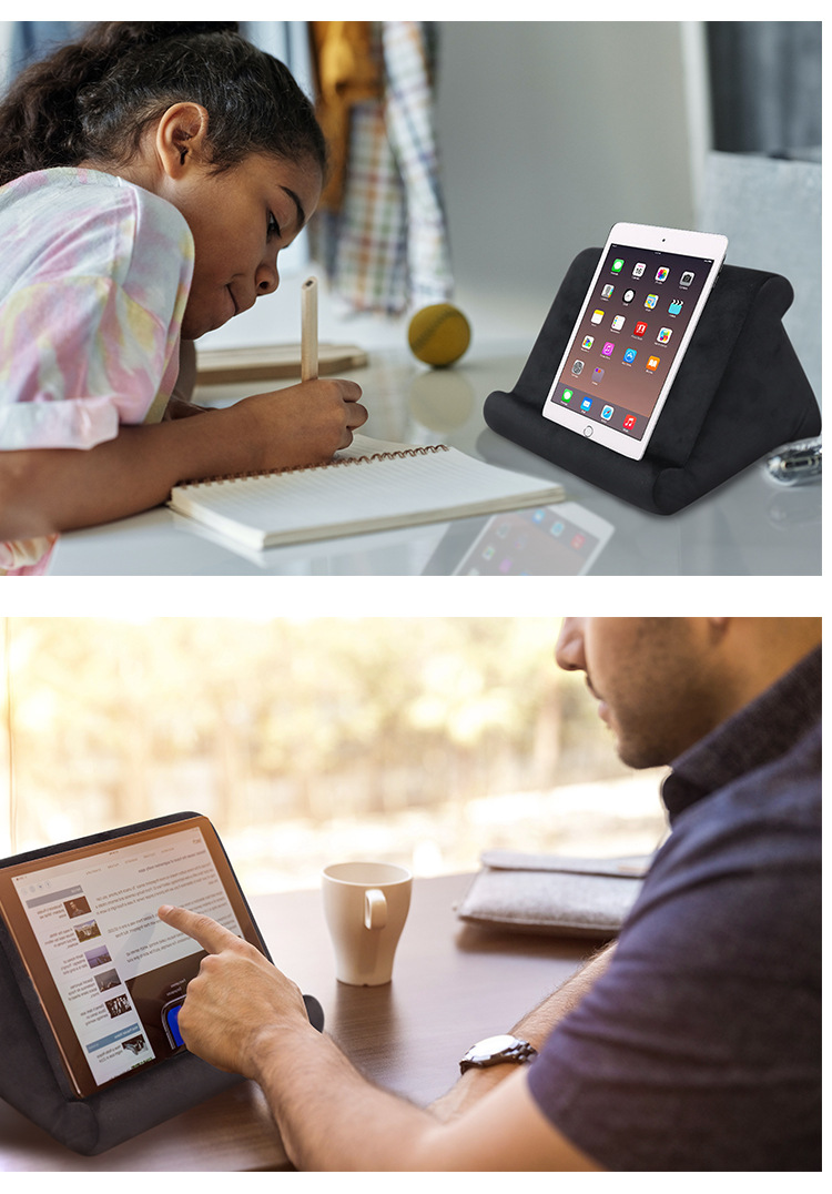 定制多角度手机平板支架枕头枕头pad柔软阅读支撑iPod平板电脑支架详情26